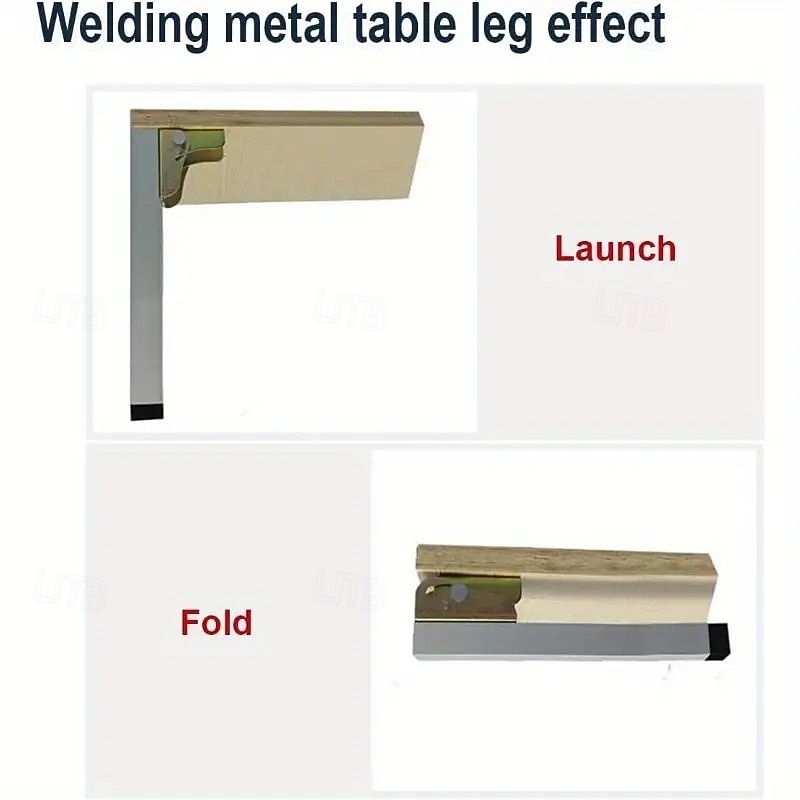 4-pack kraftiga fällbara bordsbenfästen med självlåsande gångjärn, fällbara järnfästen för bords-, stols- och sängben, låsbara förlängningsstödgångjärn med skruvar 2025 - $19.99 –P9