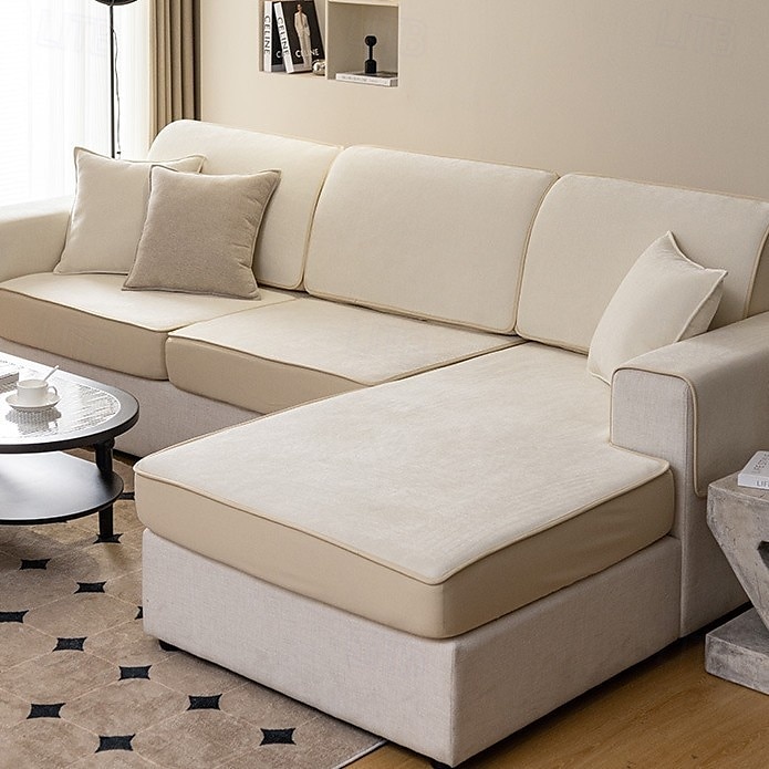 husă de canapea tip chenille cu acoperire completă - husă universală elastică, stil nordic modern, protector de mobilier pentru toate anotimpurile 2025 - $12.49 –P7