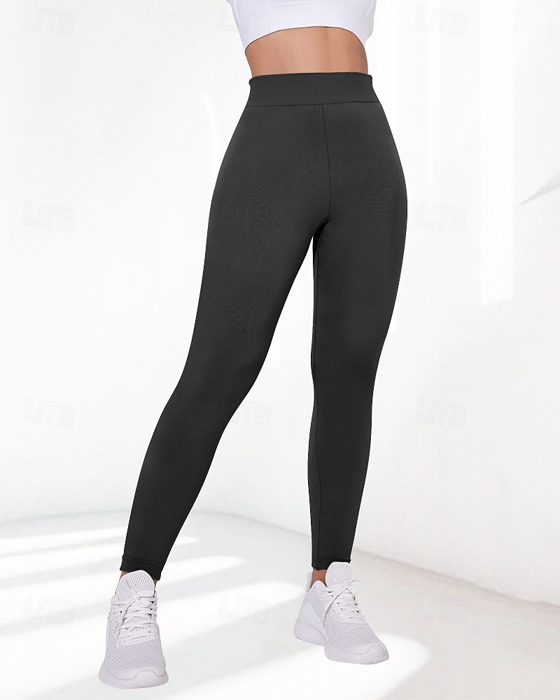 Pentru femei Pantaloni Jambiere Șic Stradă Casual Lungime totală Natural Simplu Talie elastică Comfortabil Stradă Concediu Sfârșit de săptămână Roșu Claret Negru Alb Roz Toamnă Fit regulat 2025 - $14.99 –P2