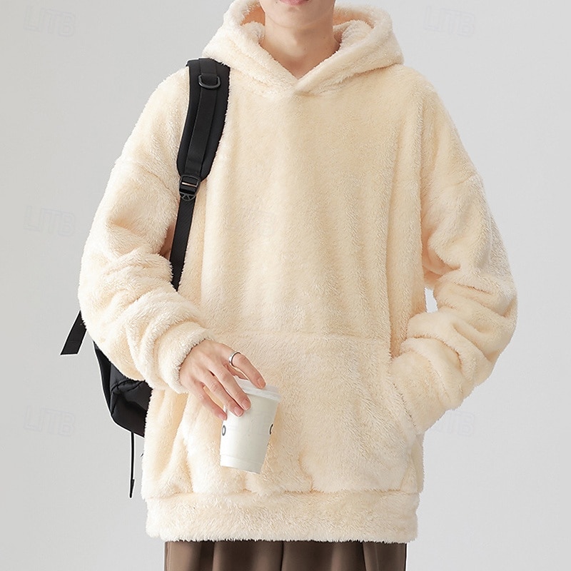 Per uomo Felpa in pile Felpa con cappuccio in pile Felpa termica Manica Lunga Con Cappuccio Top Esterno Calore Termico Inverno Poliestere Grigio scuro Nero Bianco Tennis Allenamento Corsa del 2025 a $38.99 –P4