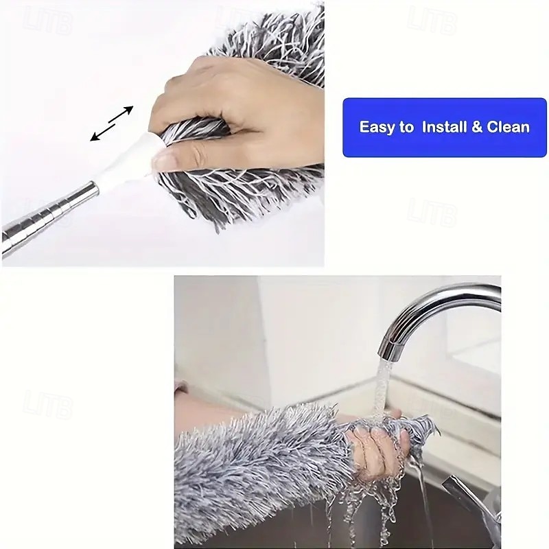 testa telescopica &spolverino con manico regolabile – spolverino multiuso lavabile per soffitti alti, mobili, auto &ventilatori da soffitto del 2025 a $7.49 –P5