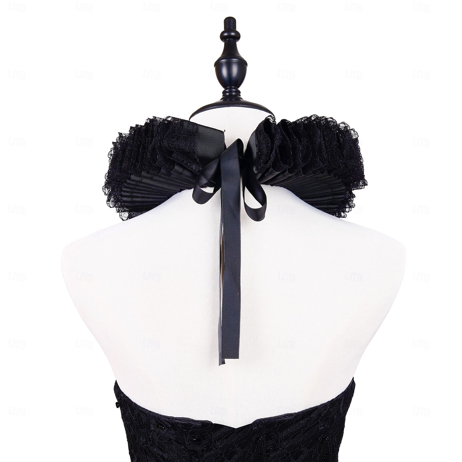 Rococó Victoriano Renacimiento Cuello con volantes isabelino Noble Aristócrata Disfraz Unisexo Víspera de Todos los Santos Carnaval Rendimiento LARP Feria Ren Adultos Cuello Todas las Temporadas 2025 - $19.49 –P11