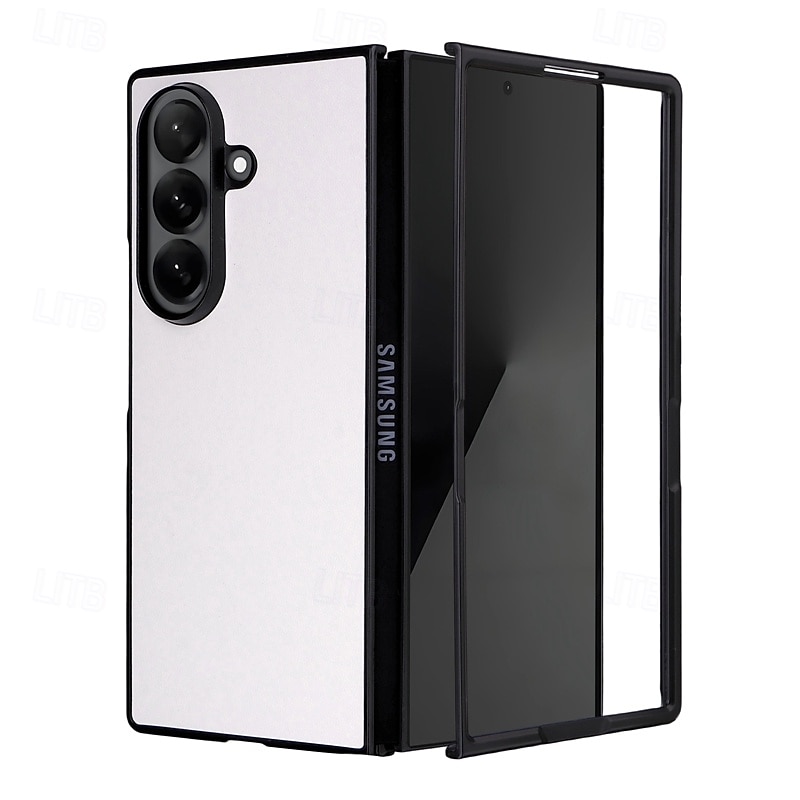 telefono Custodia Per Samsung Galaxy Piegatura a Z 7 Z Fold 6 Z Fold 5 Z Fold 4 Copertura Posteriore Resistente agli urti Retrò TPU Pelle PU del 2025 a $9.99 –P5