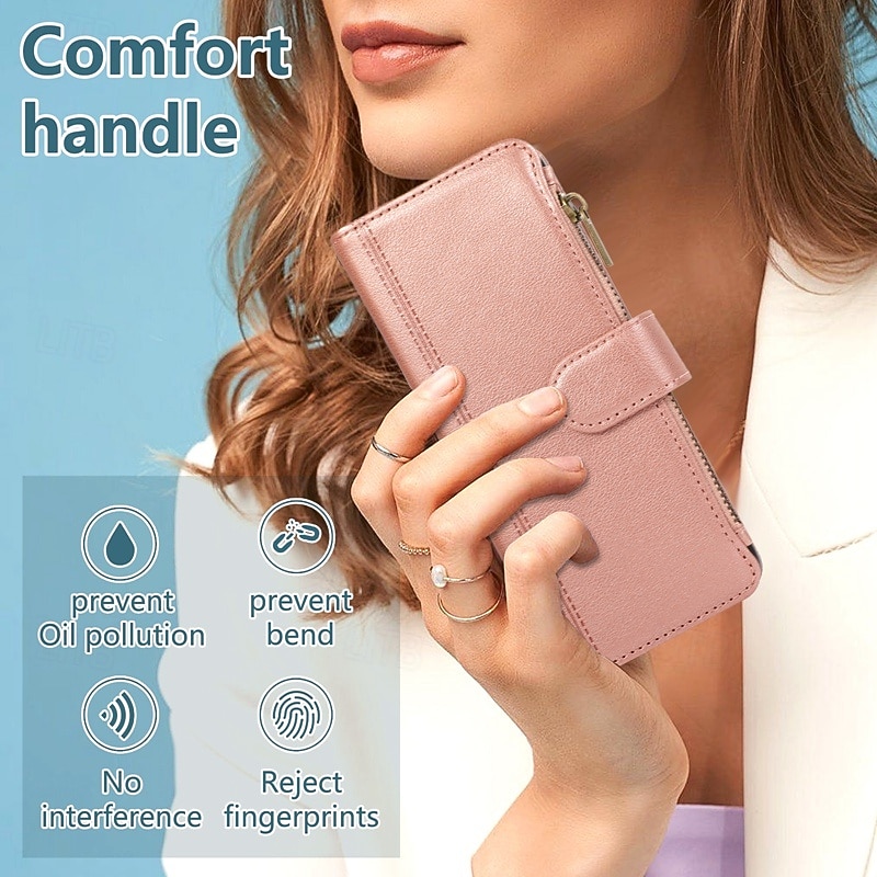 телефон Кейс для Назначение SSamsung Galaxy Z-образный сгиб 7 Z-сгиб 6 Z Fold 5 Z Fold 4 Кейс на заднюю панель Молния с ремешком Откидная подножка Ретро ТПУ Кожа PU 2025 - $15.99 –P1