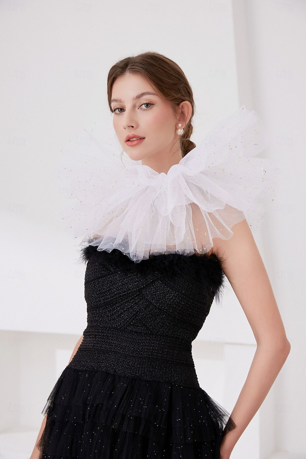 Rococo Victorienne Renaissance Col à volants en tulle Cirque Clown Déguisement Unisexe Halloween Carnaval Performance LARP Foire de la Renaissance Adultes Collier Toutes saisons de 2025 ? $14.49 –P2