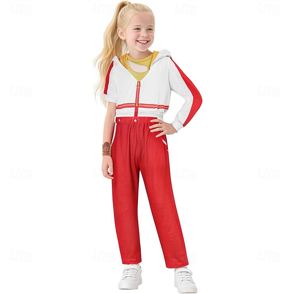 Zombie Nova Cheerleader Skirt Coat T-shirt Movie Cosplay Costume for Girls' Kid's Halloween Performance Halloween Masquerade 2026 - $32.99 –P4