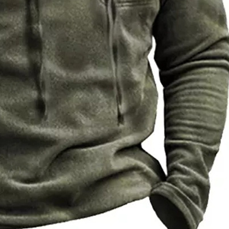 Per uomo Felpa con cappuccio Felpa con cappuccio in pile Felpa con cappuccio tattica Verde militare Blu marino Marrone Grigio Colletto Mao Semplice Coulisse Sport & Outdoor Casuale Quotidiano del 2025 a $27.99 –P6