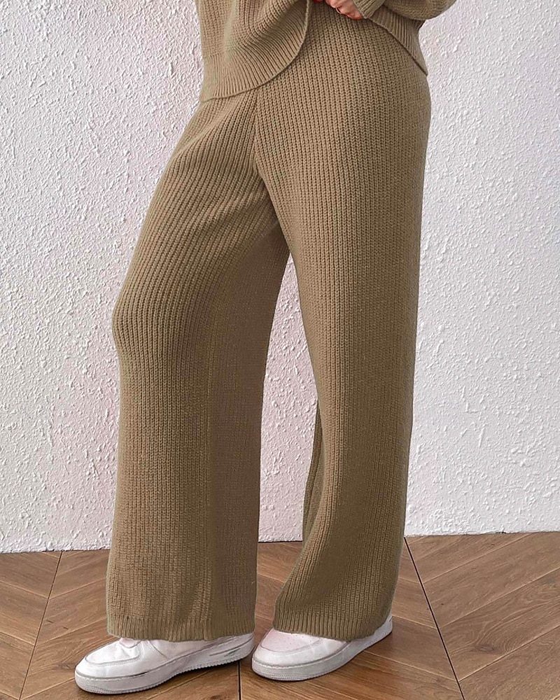 Γυναικεία Πλατύ Πόδι Πλατύ παντελόνι ανάπαυσης Κομψό στυλ street Καθημερινό Πλήρες μήκος Φυσικό Σκέτο Ελαστική μέση Άνετο ΕΞΩΤΕΡΙΚΟΥ ΧΩΡΟΥ Διακοπές Εξόδου Πορτοκαλοκόκκινο Κάμελ Μαύρο Χειμώνας 2025 - $24.99 –P17