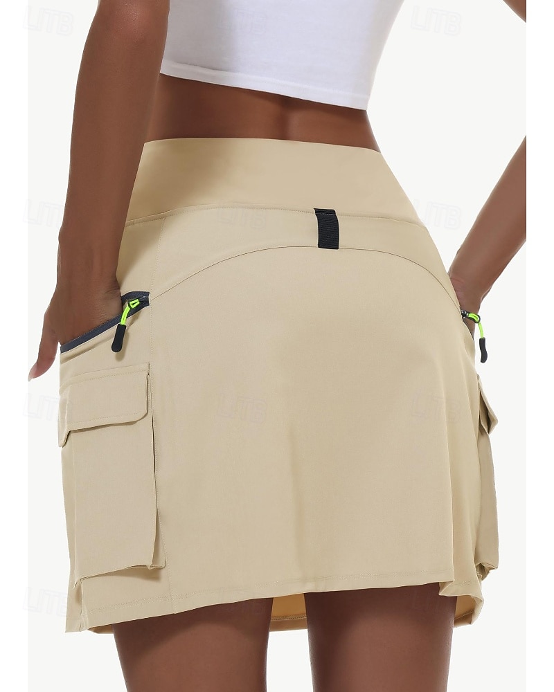 Dam Kjol Ledigt Ovanför knäet Mellanhög midja Kjolar Färgblock Lappverk Microelastisk Semester Gata Svart Vit Gul Mandel Höst Polyester 2025 - $25.99 –P2