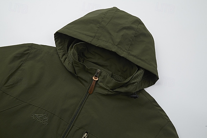 Per uomo Giacca da Esterno Giacca Tattica Giacca antivento Streetwear Casuale Impermeabile Antivento Tasca Primavera Autunno Tinta unica Casual Collo ripiegato Regolare Nero Blu marino Cachi Verde del 2026 a $42.99 –P6