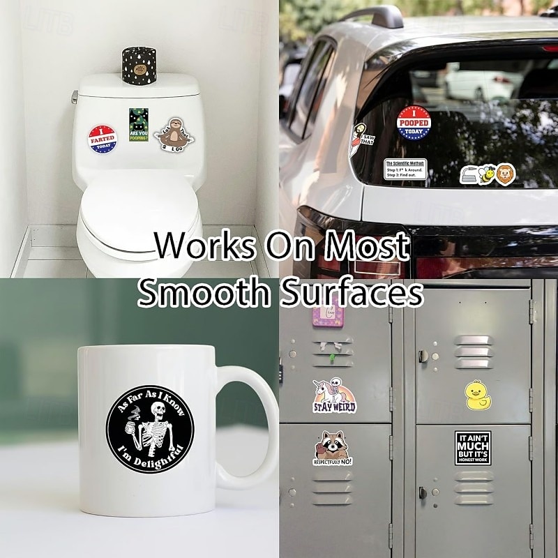 Set Of 130 Pcs Funny Saying Stickers Waterproof Vinyl Decals For Laptop Phone Guitar Skateboard Suitcase Scrapbook Journal Notebook Kids Toys Decoration 2025 - $9.99 –P8