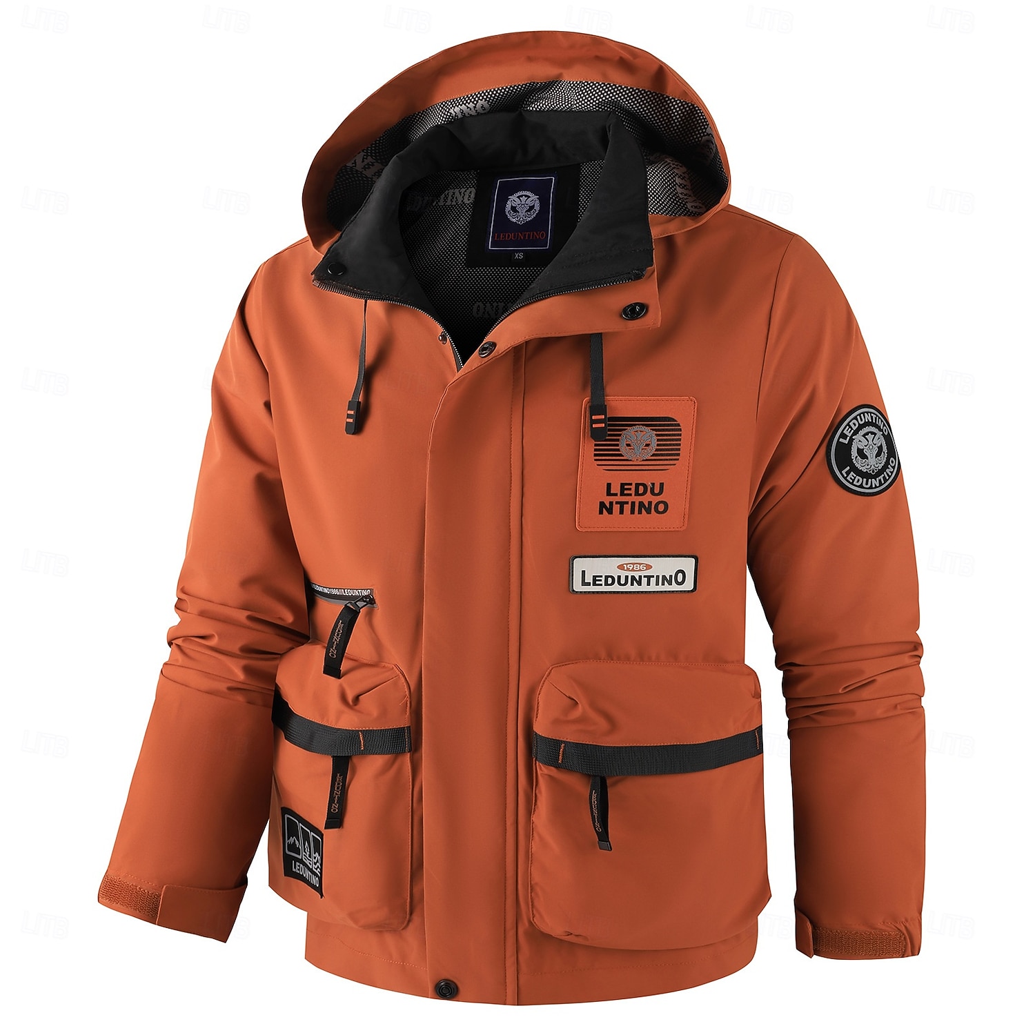 Herr Softshelljacka Sportrock Vandringsjacka Vindjacka Utomhussport Ledigt 3 I en Vattentät Dragkedja Ficka Höst Vinter Ensfärgat Aktiv Huva Kort Svart Vit Mörkröd Jacka 2025 - $64.99 –P3