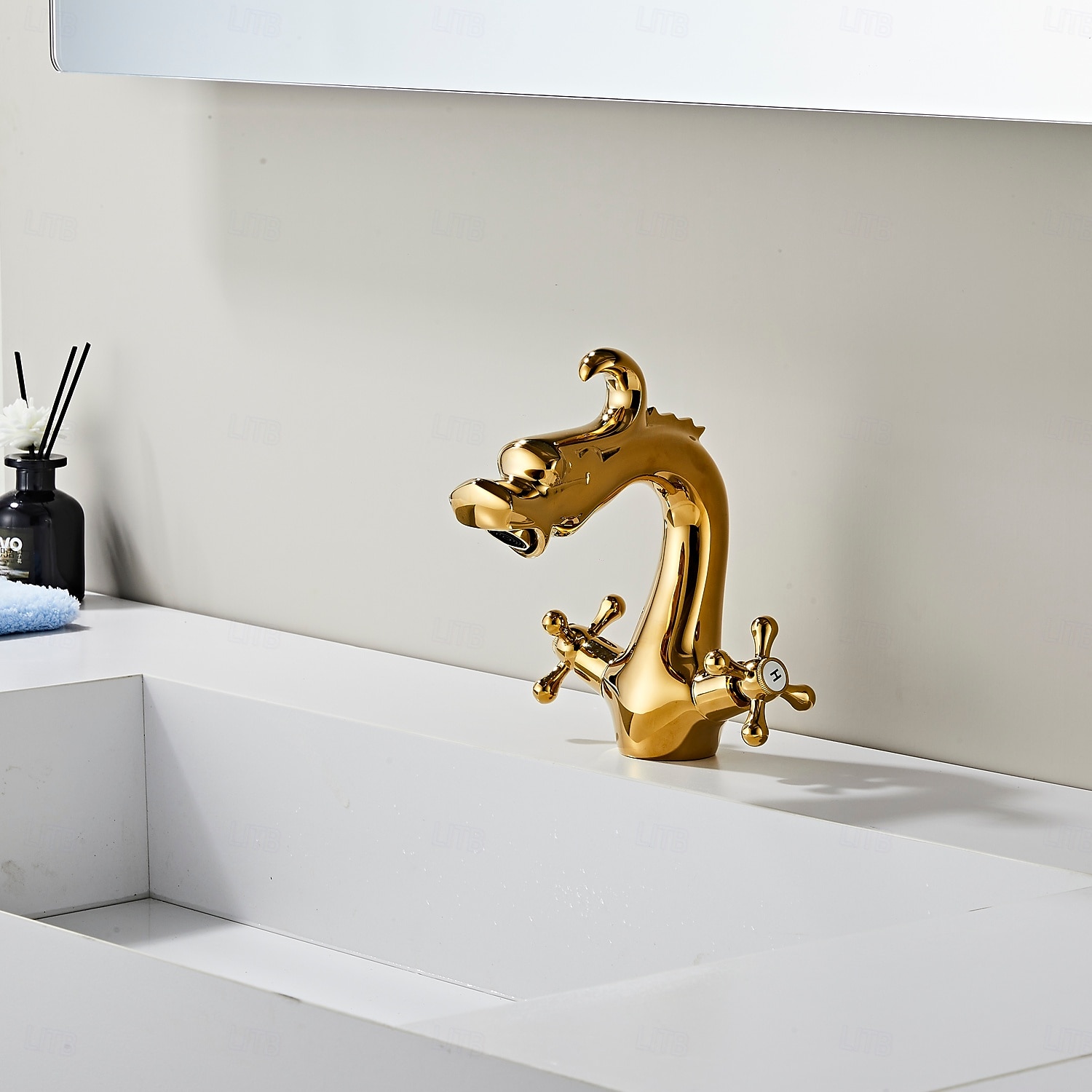 Waschbeckenarmatur - Klassisch Chrom / Ölgeriebene Bronze / Antikes Messing Mittelset Zwei Griffe Ein LochBath Taps 2025 - $161.99 –P5