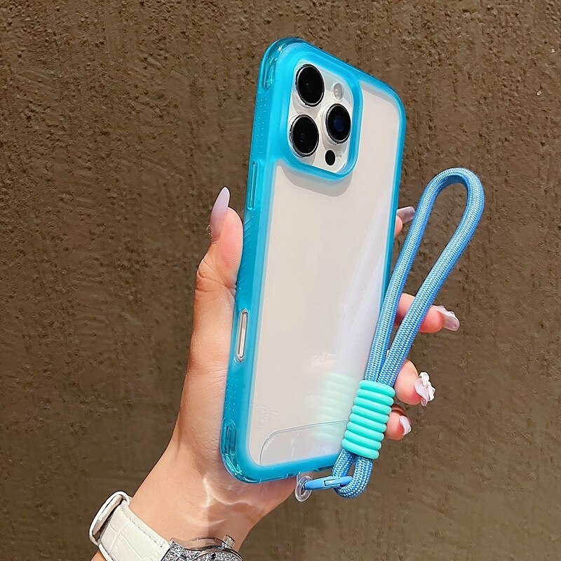 τηλέφωνο tok Για iPhone 17 Pro Max 17 Air 16 15 14 Pro Max Plus 13 Pro Max Πίσω Κάλυμμα με λουράκι καρπού Ανθεκτική σε πτώσεις Ρετρό Σιλικόνη 2025 - $10.99 –P4