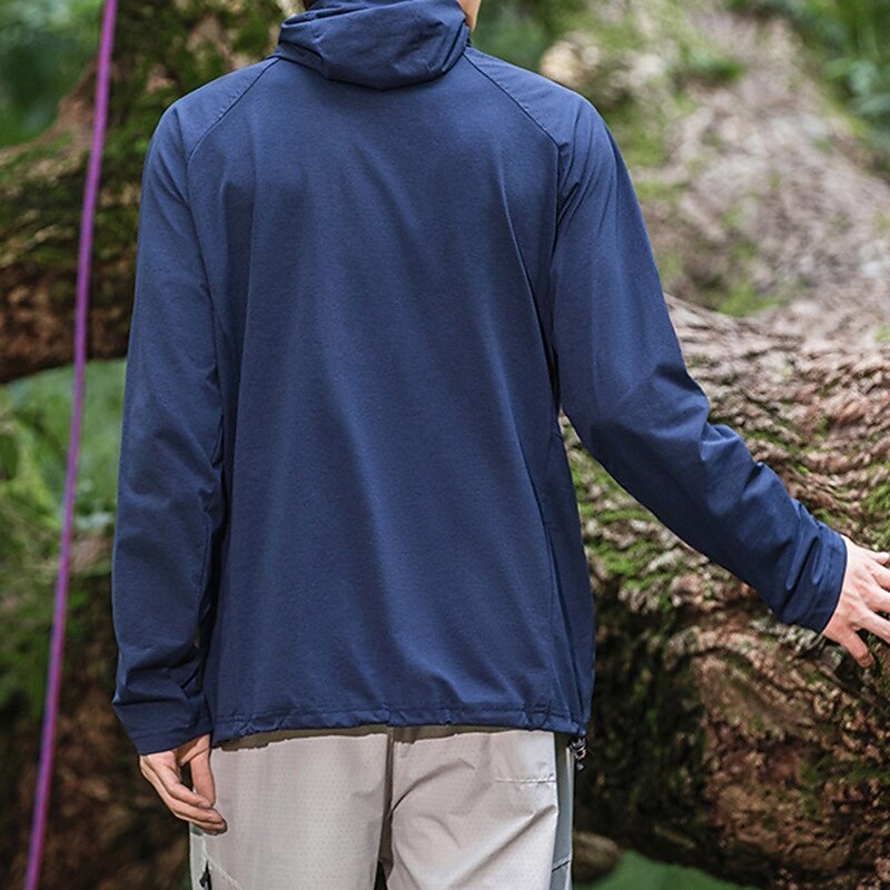 Men's Hiking Shirt UV Protection Shirt Long Sleeve Top Outdoor UV Sun Protection Quick Dry Breathable Spring Autumn / Fall Polyester Dark Grey Light Grey Green Tennis Camping / Hiking / Caving Running 2026 - $41.99 –P9