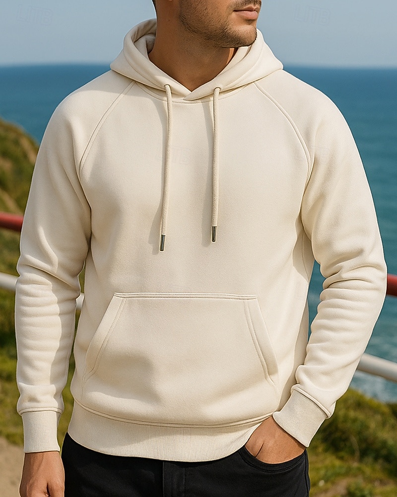 Hombre Sudadera informal Sudadera con capucha Con bolsillos Manga Larga Camiseta Ropa Deportiva Otoño Color sólido Moda Al Aire Libre Viaje Corriendo Ropa de deporte Ropa de Deporte Negro Amarillo 2025 - $21.99 –P3