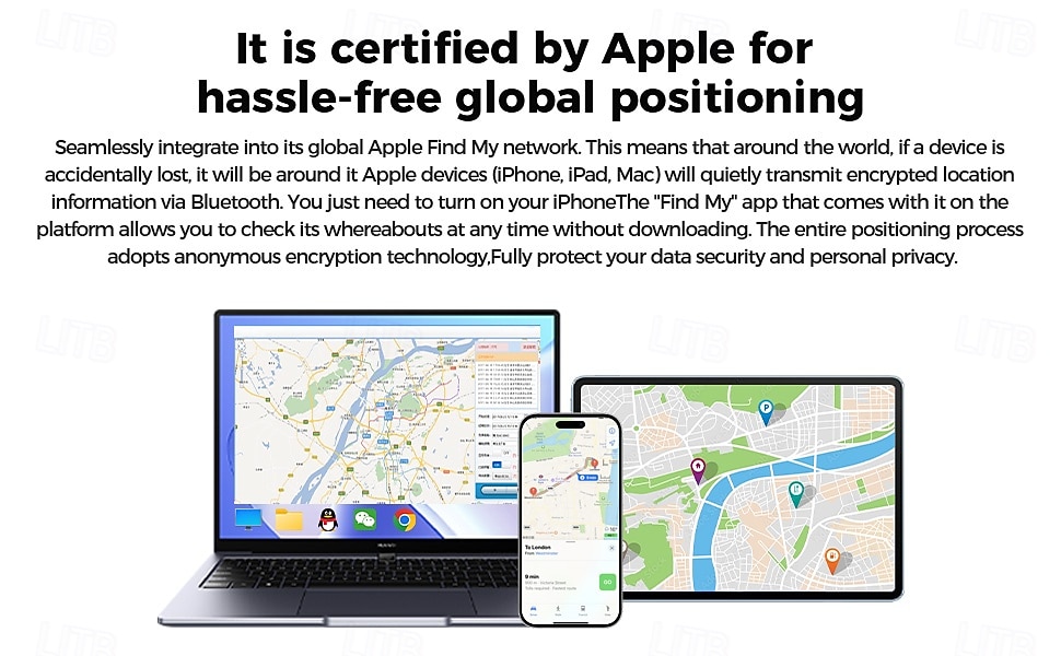 procédure de suivi GPS intelligent &Localisateur portable anti-perte, étanchéité IP65, compatible avec les systèmes Android et iOS de 2025 ? $18.99 –P6