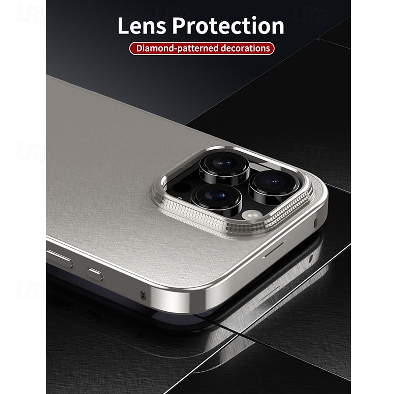 телефон Кейс для Назначение iPhone 17 Pro Max 17 Air 16 Pro Max Plus 15 Pro Max 14 Pro Max Кейс на заднюю панель Защита от удара Ретро Металл 2025 - $21.99 –P6