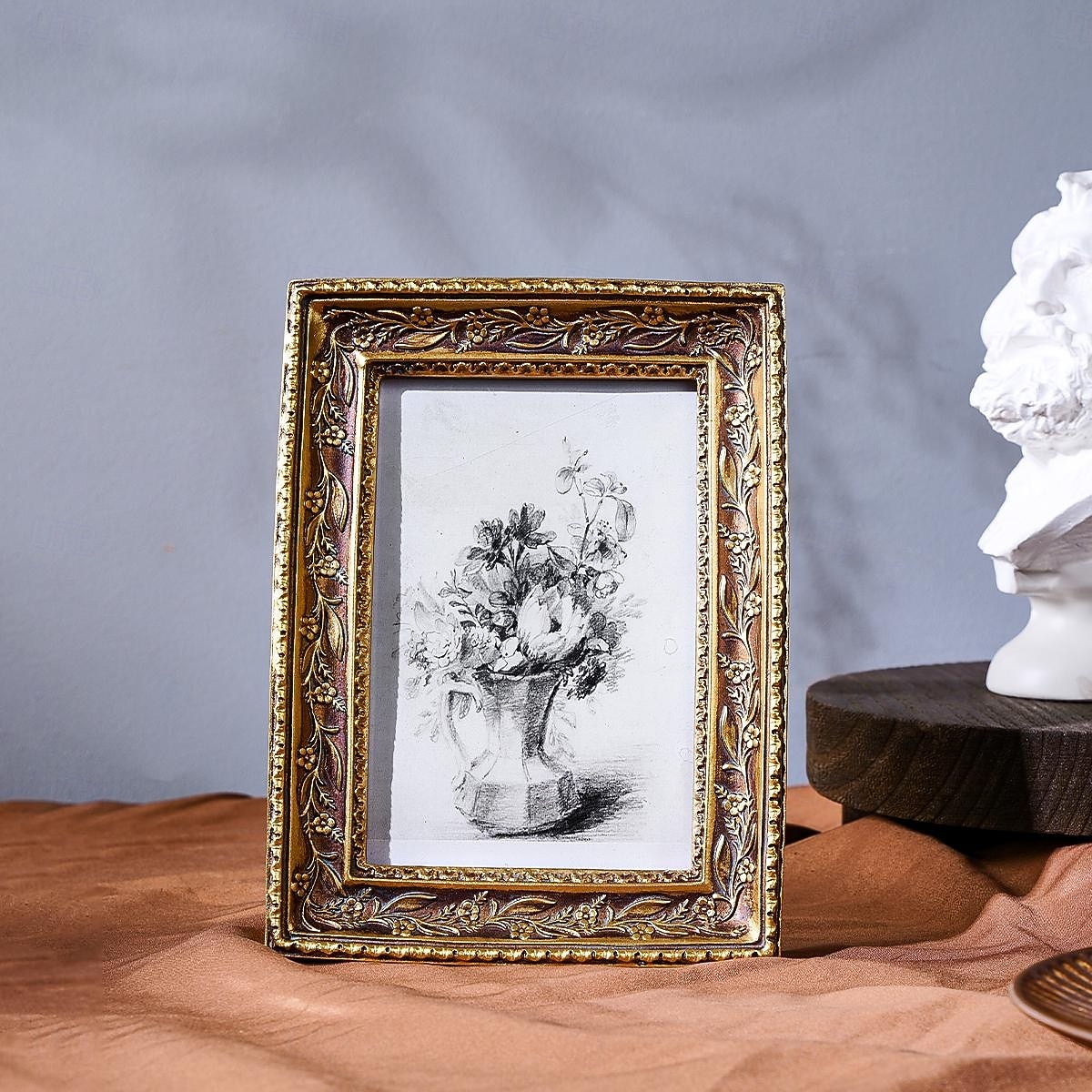 vintage χρυσό πλαίσιο φωτογραφιών, ζεστή διακοσμητική κορνίζα για την επιφάνεια εργασίας στο σπίτι, οριζόντια &κάθετη επιτραπέζια κορνίζα φωτογραφιών για υπνοδωμάτιο, γραφείο &διακόσμηση γραφείου 2026 - $13.49 –P5