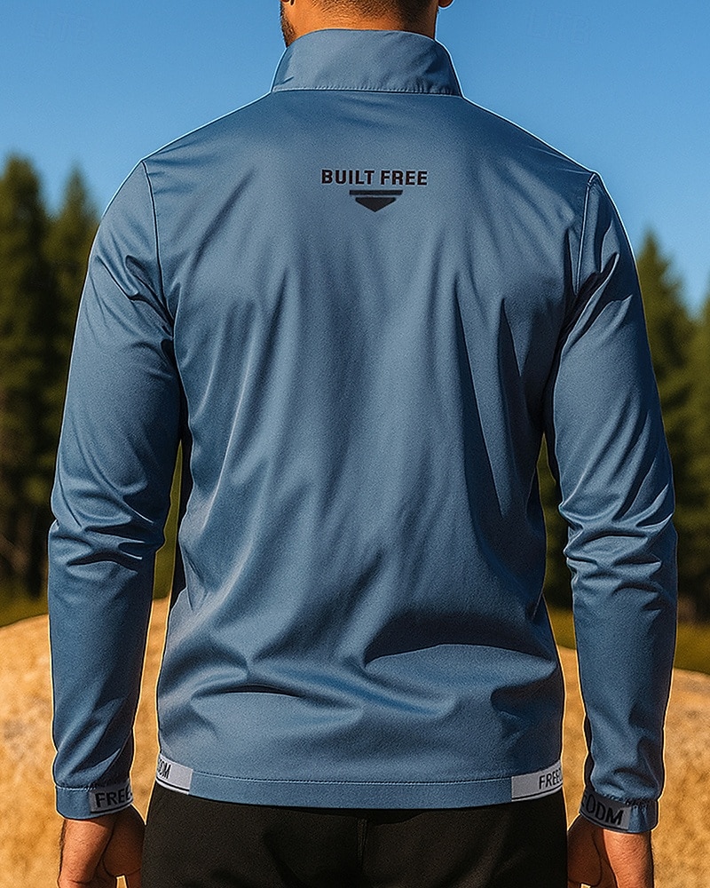 Herren Einfarbig Outdoorjacke Herbst Tasche Langarm Athleisure Sonnenschutz Leicht Laufen Training Outdoor Weiß Blau Grau Sportbekleidung Sportkleidung 2026 - $15.99 –P2