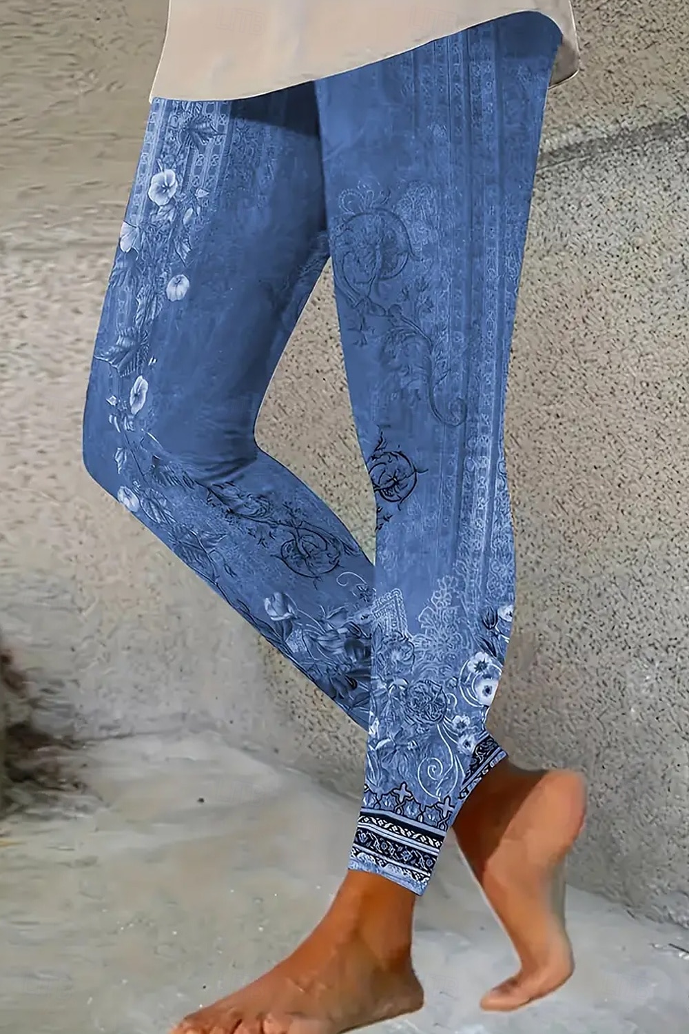Mujer Polainas Vacaciones Vintage Estilo Étnico Hasta el Tobillo Alta cintura Floral Graphic Impresión 3D Secado rápido Transpirabilidad Suave Elástico Diario Hogar Exterior Rojo Azul Verde Trébol 2026 - $21.99 –P3