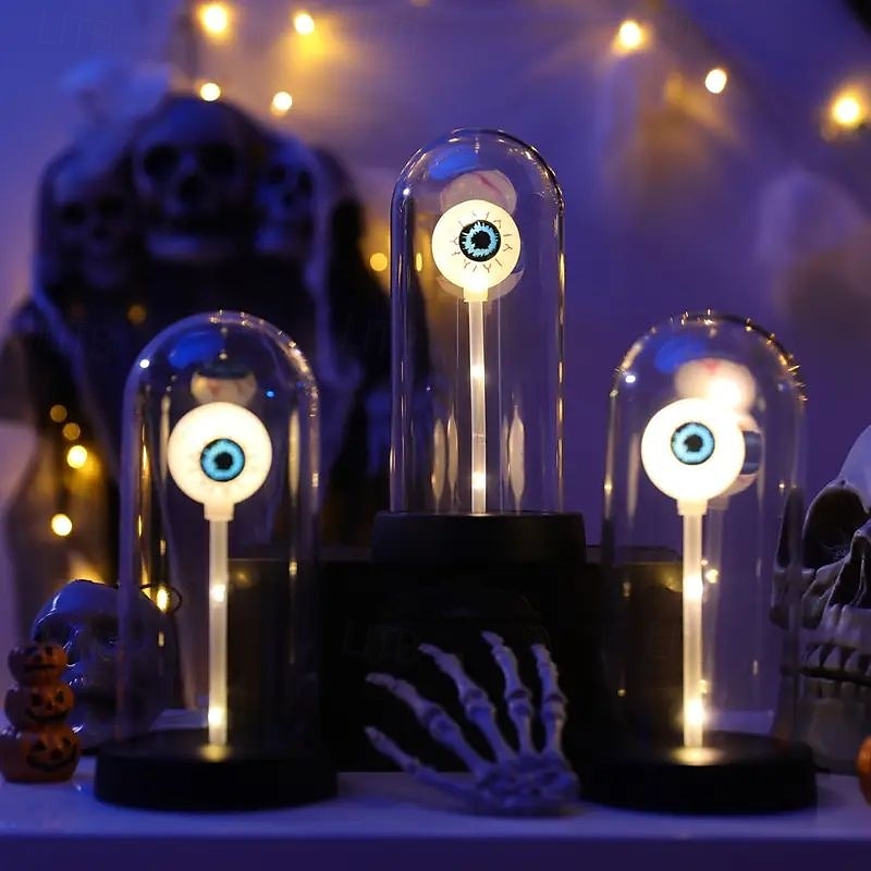 Décoration d'Halloween à LED alimentée par batterie, lumière de fête, globes oculaires lumineux d'horreur et lumières d'ambiance festives pour une utilisation intérieure et extérieure, décorations de de 2025 ? $19.49 –P11