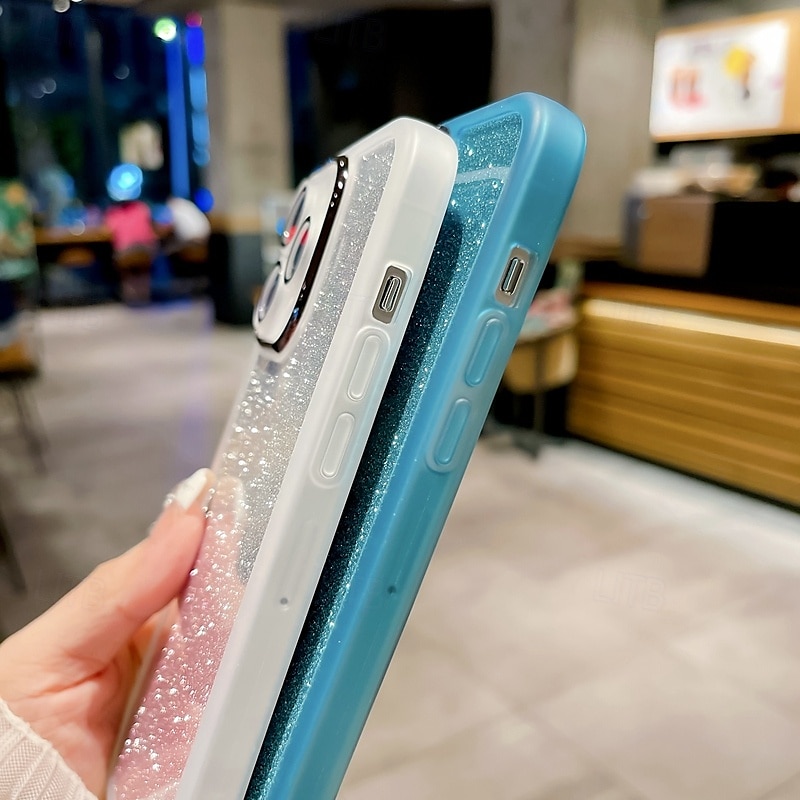 τηλέφωνο tok Για iPhone 17 Pro Max 17 Air 16 15 14 Pro Max Plus 16e 13 Pro Max Πίσω Κάλυμμα Bling Glitter Shiny Ανθεκτική σε πτώσεις Διαβάθμιση χρώματος Σιλικόνη 2025 - $6.99 –P8