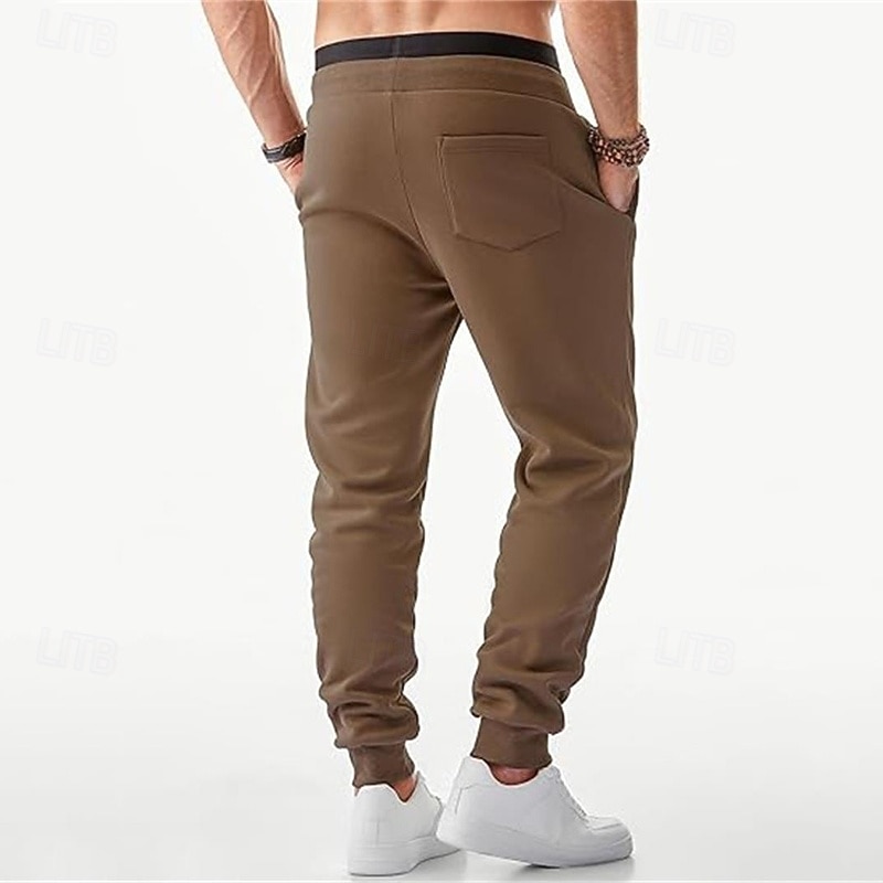 Per uomo Pantaloni in Pile Pantaloni da tuta Joggers Pantaloni invernali Pantaloni Coulisse Tasca Elastico in vita Semplice Comodità Caldo Sport all'Aperto Quotidiano Moda Casual Nero Giallo del 2025 a $21.99 –P10