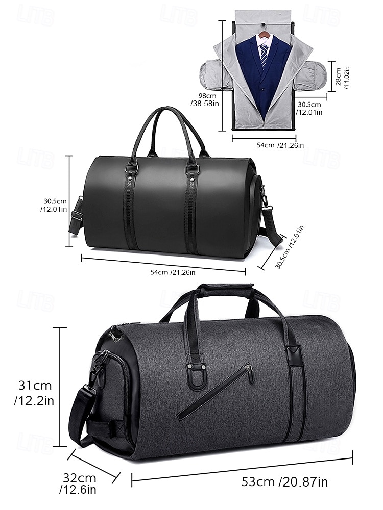 Men's Large Capacity Suit Duffel Bag - Multi-compartment Travel Gym Bag with Shoe Pocket, Suit Organizer and Hand Strap for Business Trips, Weekend Getaways and Formal Events 2026 - $64.99 –P14