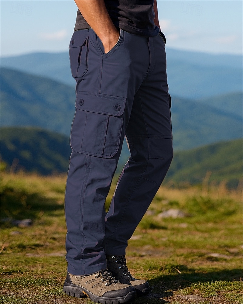 בגדי ריקוד גברים מכנסי קרב מכנסי קרגו מכנסיים לטיולי הליכה אביב סתיו חיצוני רגיל עמיד למים עמיד מכנסיים כיס צהוב צבא שחור כותנה מחנאות וטיולים ציד ריצה S M L XL XXL 2026 - $38.99 –P6