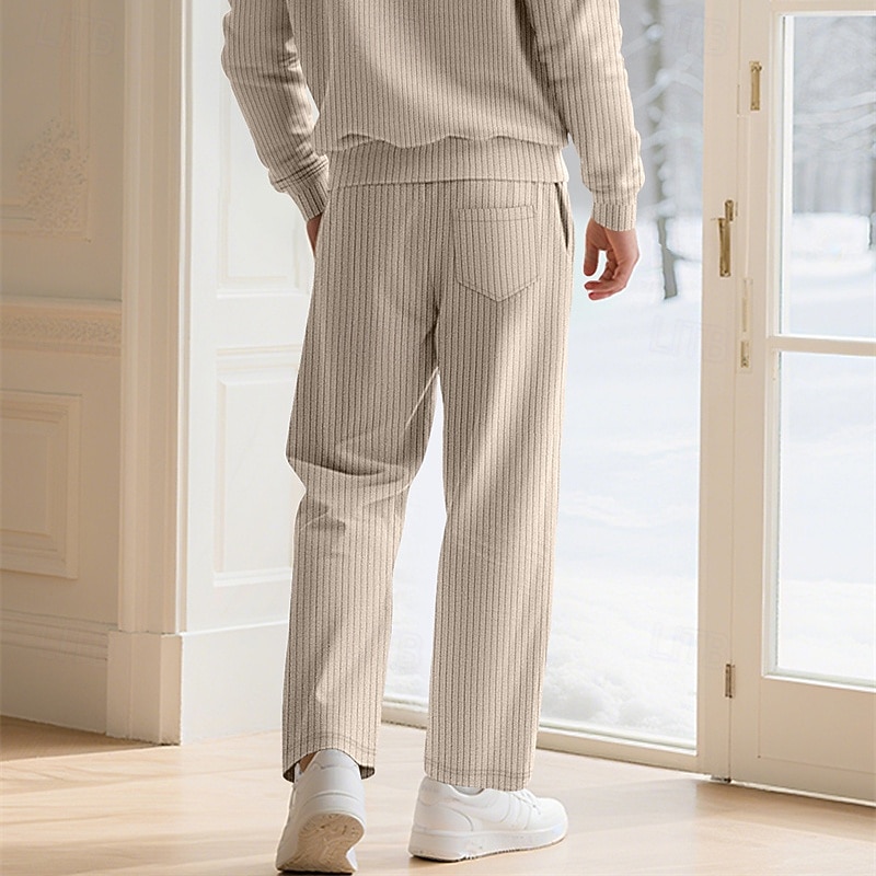 Per uomo Pantaloni da tuta Pantaloni Pantaloni della tuta a gamba dritta Coulisse Tasca Elastico in vita Semplice Comodità Sport all'Aperto Quotidiano Moda Casual Nero Verde Micro-elastico del 2025 a $18.99 –P5