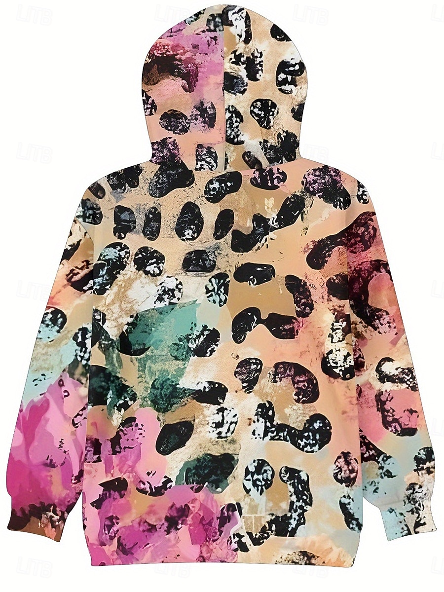 2026年 女性の3Dプリントビンテージボヘミアンフーディーパッチワークフーディースウェットシャツ花柄s花柄グラフィックビンテージレトロカジュアル長袖フード付きレギュラートップスストリートカジュアルブラックブルーオレンジブラウンカーキ秋冬  コレクション – $28.99 –P4