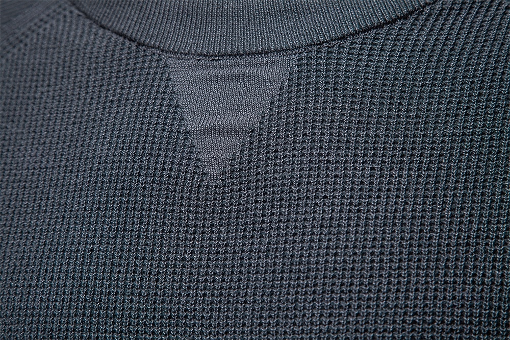 Herre Pullover genser Vaffelstruktur Strikke Crewneck عادي Crew-hals Årgang Kul Skole Feriereise Klær Raglan Ermer Vår Høst Mørk Marineblå Kakifarget S M L 2026 - $35.99 –P3