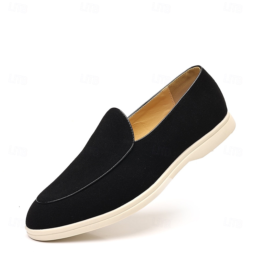 Mocasines sin cordones de ante color tostado para hombre: zapatos casuales livianos para uso diario en la oficina, para ir al trabajo y para el fin de semana. 2025 - $34.99 –P2