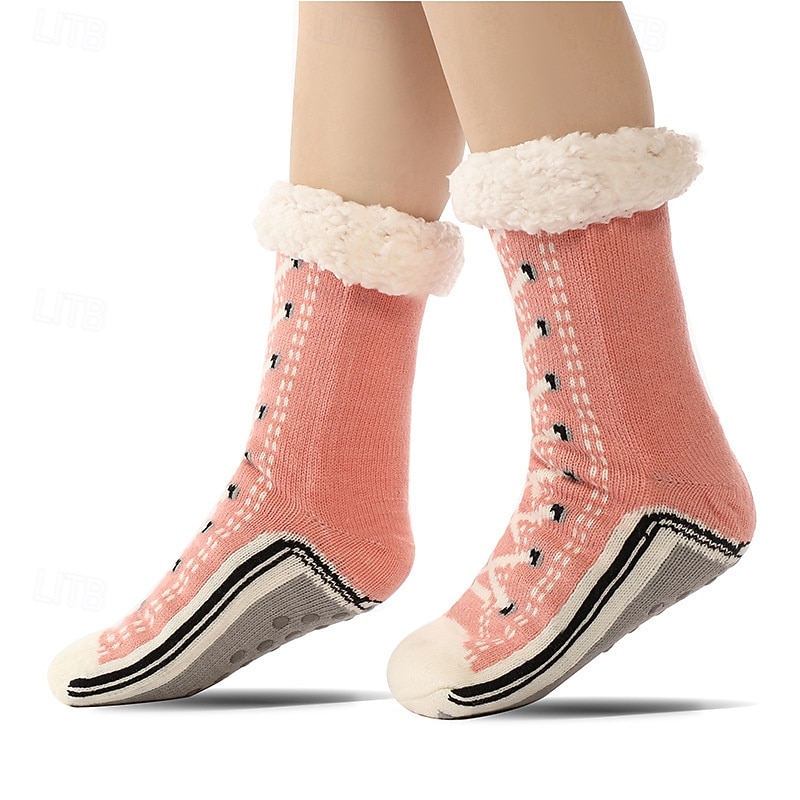Thick Fuzzy Floor Socks for Women, Indoor Slipper Socks, Cozy Winter Sleep Socks, Extra Plush Warm Socks for Home, Maternity, and Cold Weather 2026 - $23.99 –P5