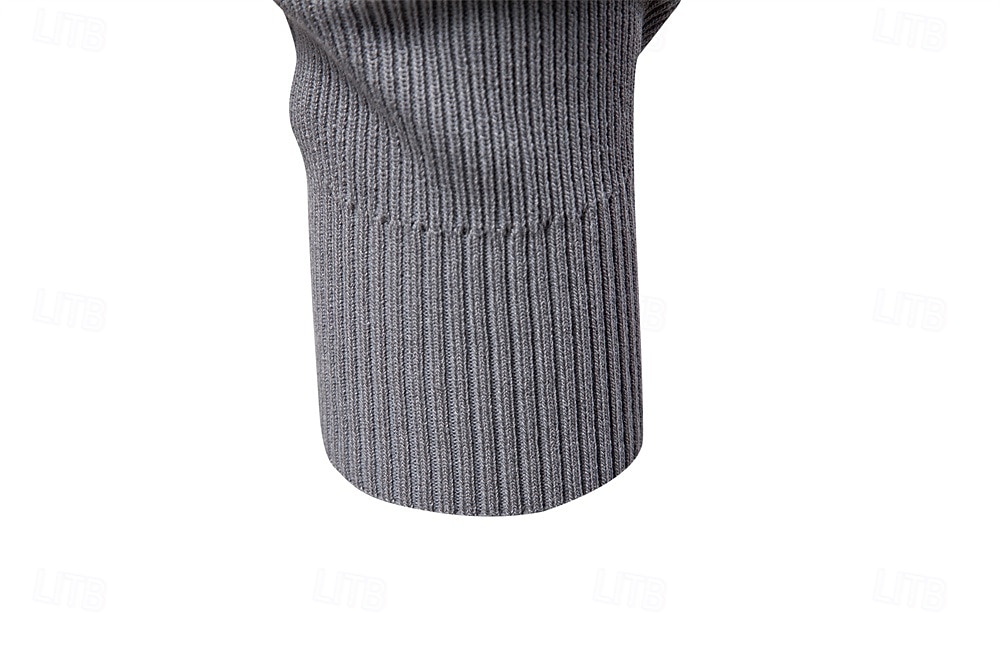 Herre Pullover genser Vaffelstruktur Strikke Crewneck عادي Crew-hals Årgang Kul Skole Feriereise Klær Raglan Ermer Vår Høst Mørk Marineblå Kakifarget S M L 2026 - $35.99 –P21