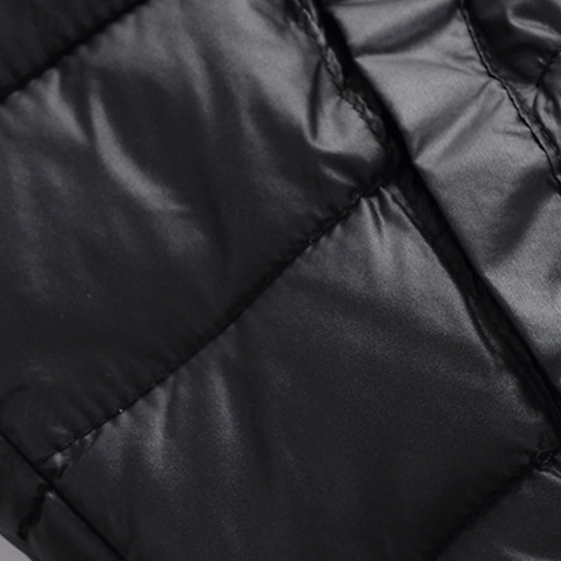 Pánské Puffer Vesta Kamizelka Vesta Dovolená Denní Rande Módní Na běžné nošení Podzim zima Kapsy Polyester Zahřívací Pohodlné Pevná barva Zip Stojáček Běžný Černá Rubínově červená Oranžová Tmavomodrá 2025 - $28.99 –P7