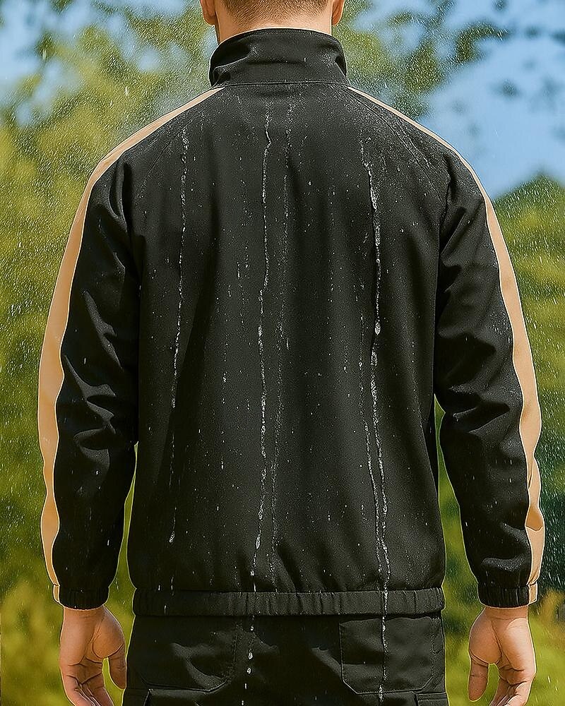 Miesten Tuulitakki Softshell-takki Vaellustakki Ulko- Vedenkestävä Tuulenkestävä Vaellusasut Vaellusvaatteet Kevät Syksy Topit Telttailu / Retkely / Luolailu Juoksu Yhtenäinen väri Musta Punainen 2025 - $31.99 –P2