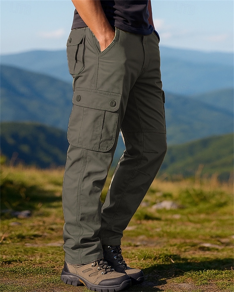 בגדי ריקוד גברים מכנסי קרב מכנסי קרגו מכנסיים לטיולי הליכה אביב סתיו חיצוני רגיל עמיד למים עמיד מכנסיים כיס צהוב צבא שחור כותנה מחנאות וטיולים ציד ריצה S M L XL XXL 2026 - $38.99 –P9