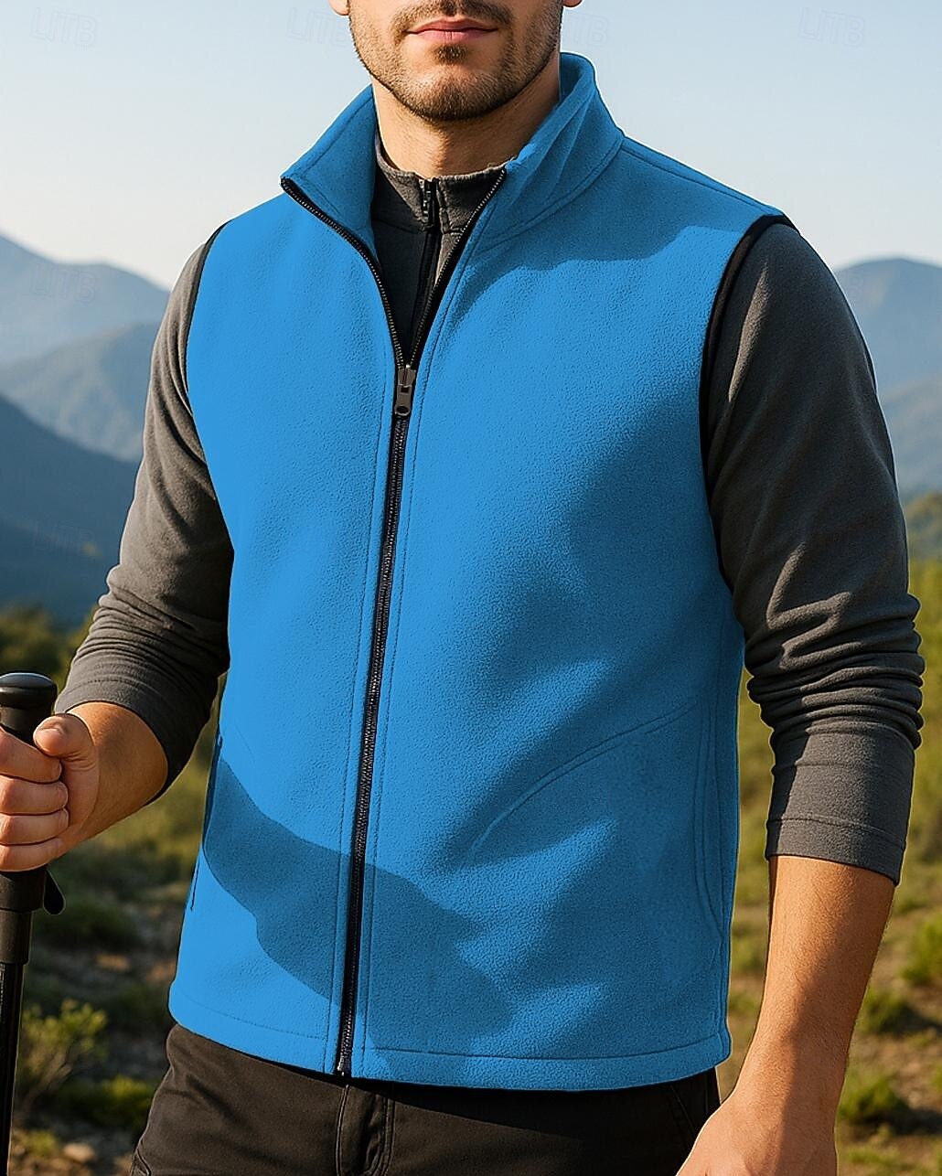 Herren Fleeceweste Ärmellos Weste Außen Thermowarm Winter Vollreißverschluss Polyester Schwarz Armeegrün Rot Jagd Angeln Klettern 2025 - $21.99 –P7