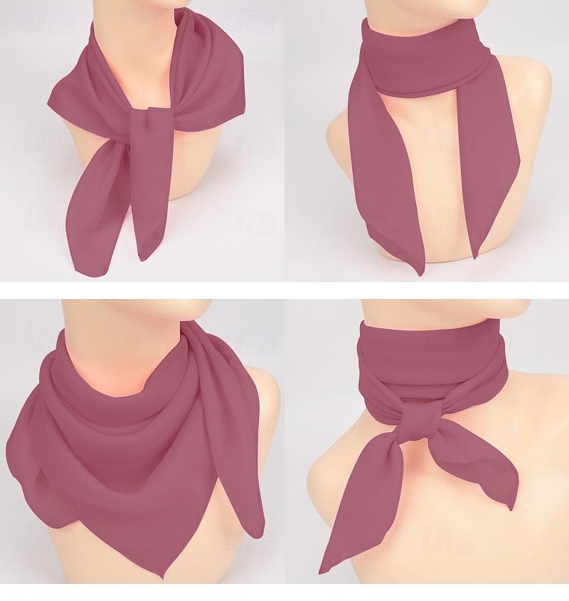 Square Chiffon Scarf Hair Accessories Rockbility Retro Vintage 1950s for Women 2026 - AU $14.59 –P12