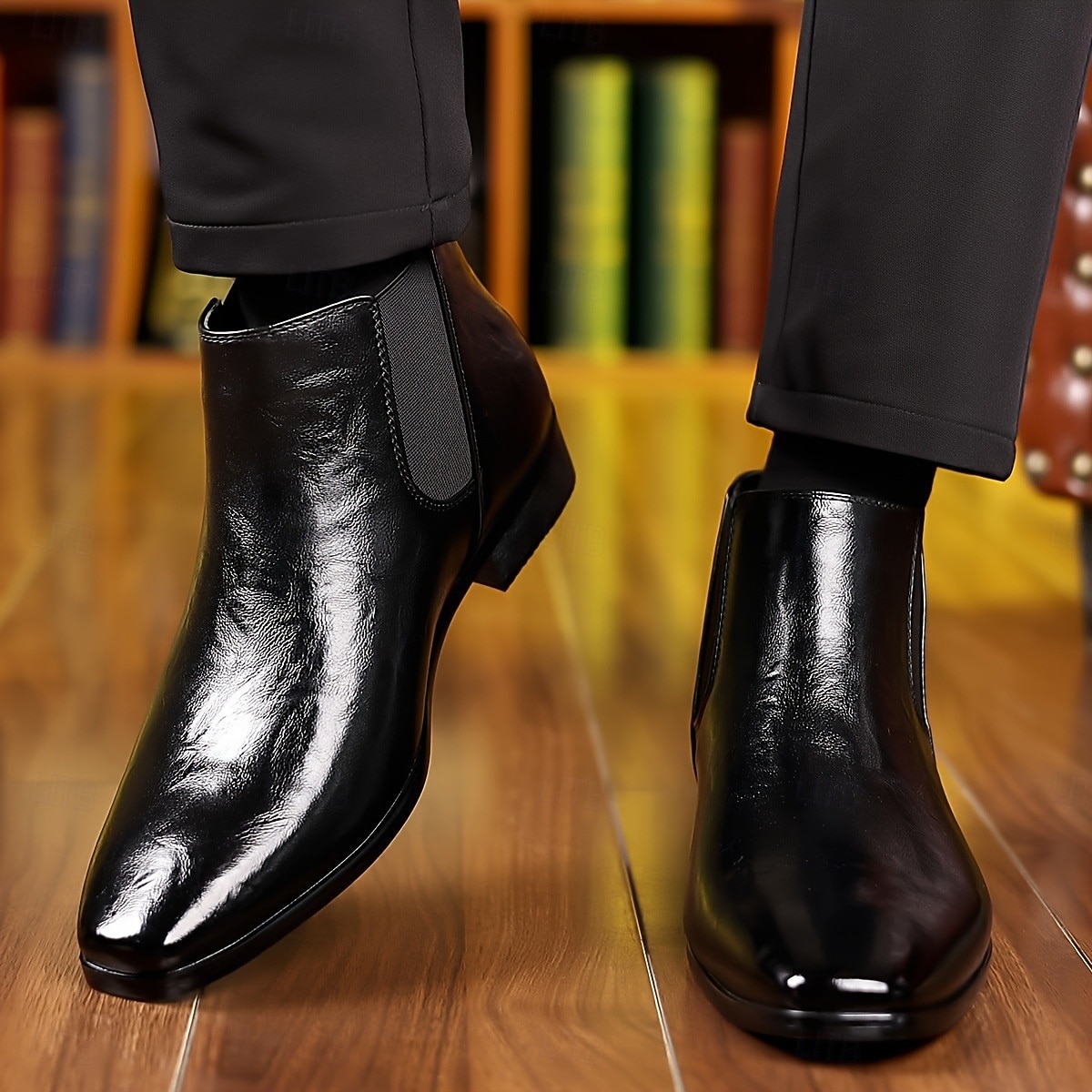 Bottines Chelsea marron pour homme – bottines élégantes pour le bureau, les réunions d'affaires et les tenues formelles de 2025 ? $42.99 –P8