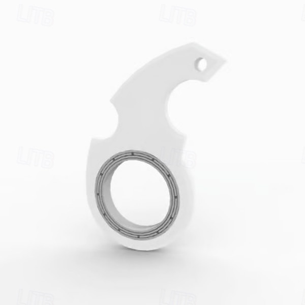 Confezione da 2 portachiavi fidget spinner: giocattolo antistress portatile, struttura in metallo resistente, perfetto per adulti e bambini del 2025 a $13.99 –P6