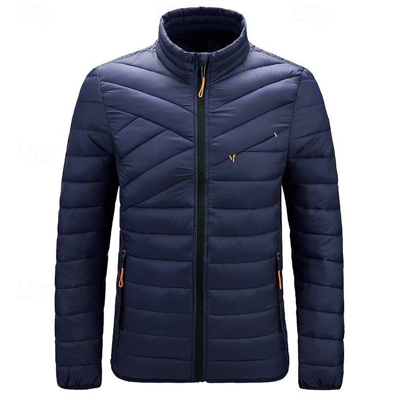Per uomo Cappotto Invernale Giacca imbottita Giacca Imbottita Tasca Poliestere Vacanza Abbigliamento quotidiano Data Regolare Moda Casual Confortevole Calore Termico Inverno Colore Solido / Tinta del 2026 a $49.99 –P7