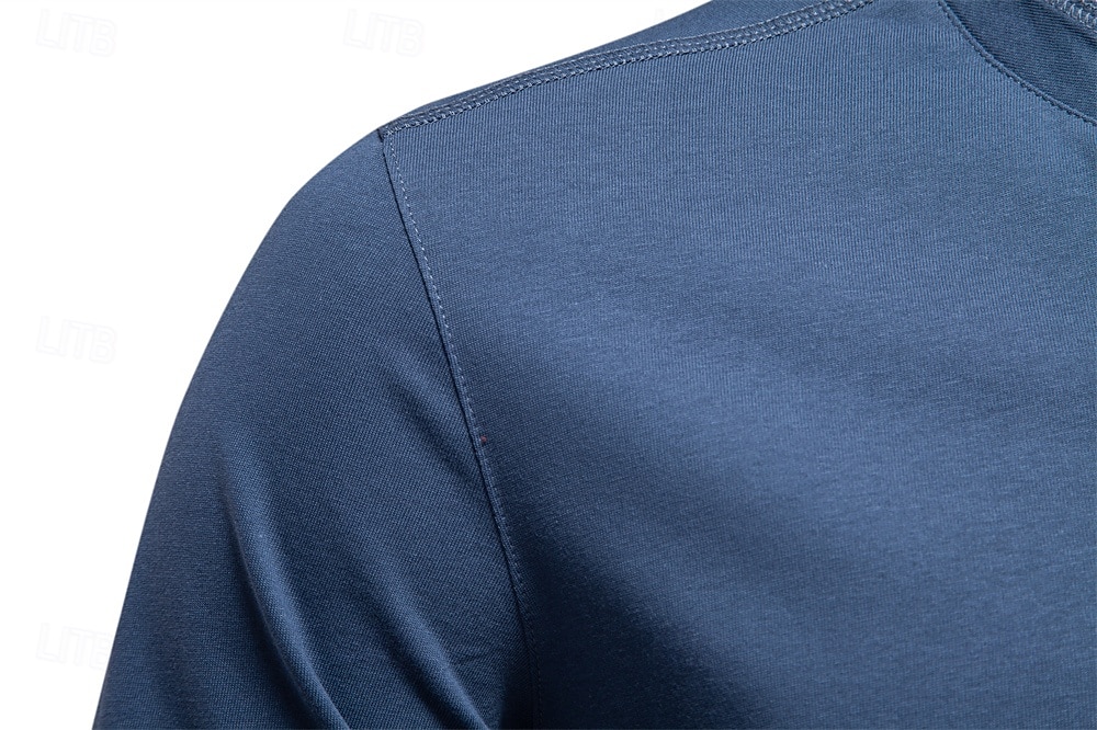 Homme Chemise en coton manche longue Couleur Pleine Frais Quotidien Occasionnel Boutons Henley École Entraînement Extérieur Toutes saisons Gris foncé Blanche Bleu T-shirt Henley de 2025 ? $32.99 –P29