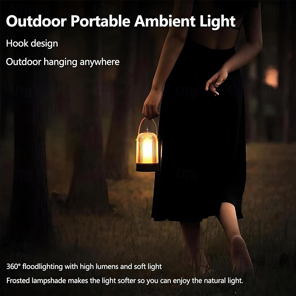 Vintage Table LampPortable Cordless Lamp Touch Control Stepless Dimmer Rechargeable LED Birdcage Lamp Dimmable Flame Light for Home Bedroom Outdoor Nursery Camping Gift 2026 - $41.99 –P4