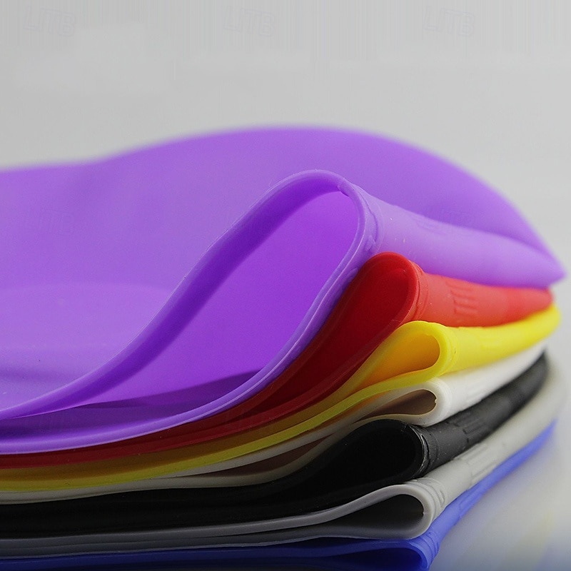 قبعة سباحة من السيليكون إلى بالغين سيليكون غرفة إضافية ملائمة مريح مقاوم للكلور ومضاد للحساسية سباحة تزلج على الماء 2026 - $5.49 –P2