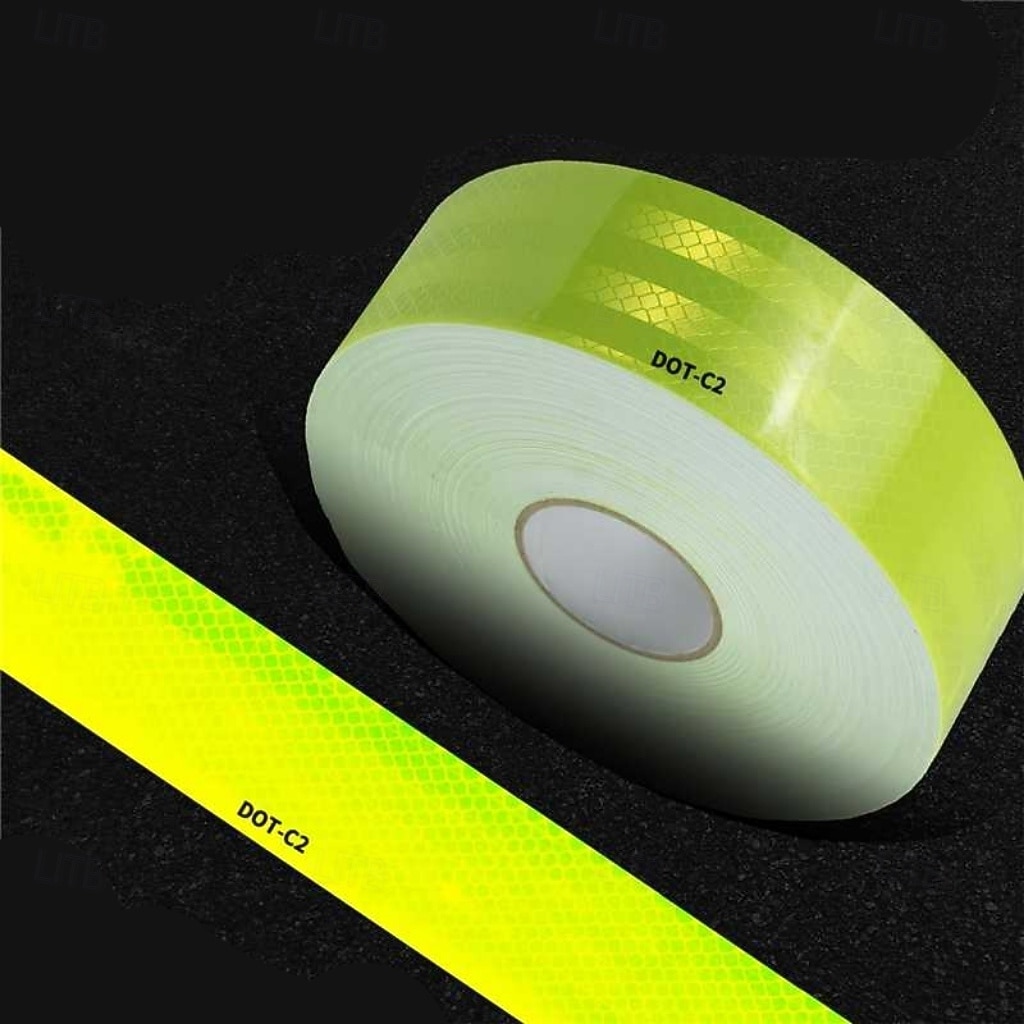 Fita refletiva dot-c2 de alta visibilidade - 1 adesivo de advertência de segurança à prova d'água e resistente para visibilidade noturna e cuidado com perigos, ideal para reboques, caminhões, de 2025 por $63.99 –P4
