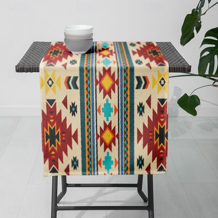 Colorful Checkered Table Runner - Digital Printed Rectangular Tablecloth 33x180cm for Restaurant Banquet & Home Dining Decor 2025 - $9.49 –P6