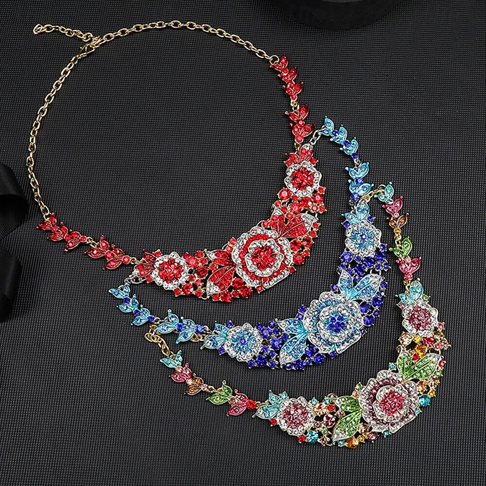 Sady šperků 2 Kubický zirkon Chrome 1 x náhrdelník Náušnice Dámské Elegantní Vinobraní Módní Retro styl Klasika Květinový motiv Sada šperků Pro Svatební Párty Svatební host 2025 - $23.99 –P9